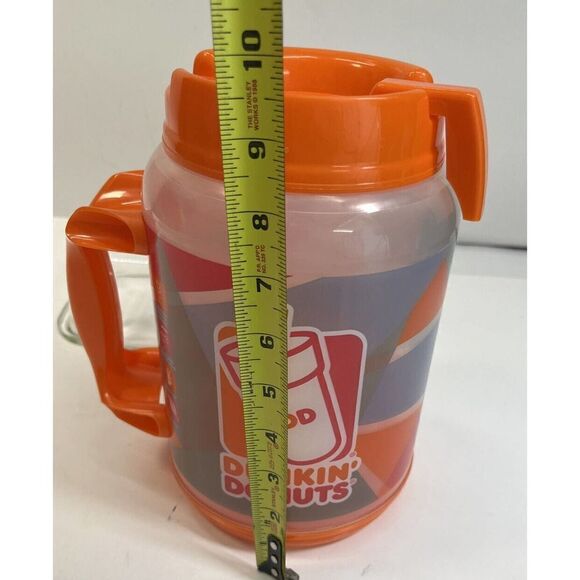 Dunkin Donuts 64oz Travel Tumbler Cup Mug Jug XL with Straw Whirley BPA Free - Picture 6 of 13